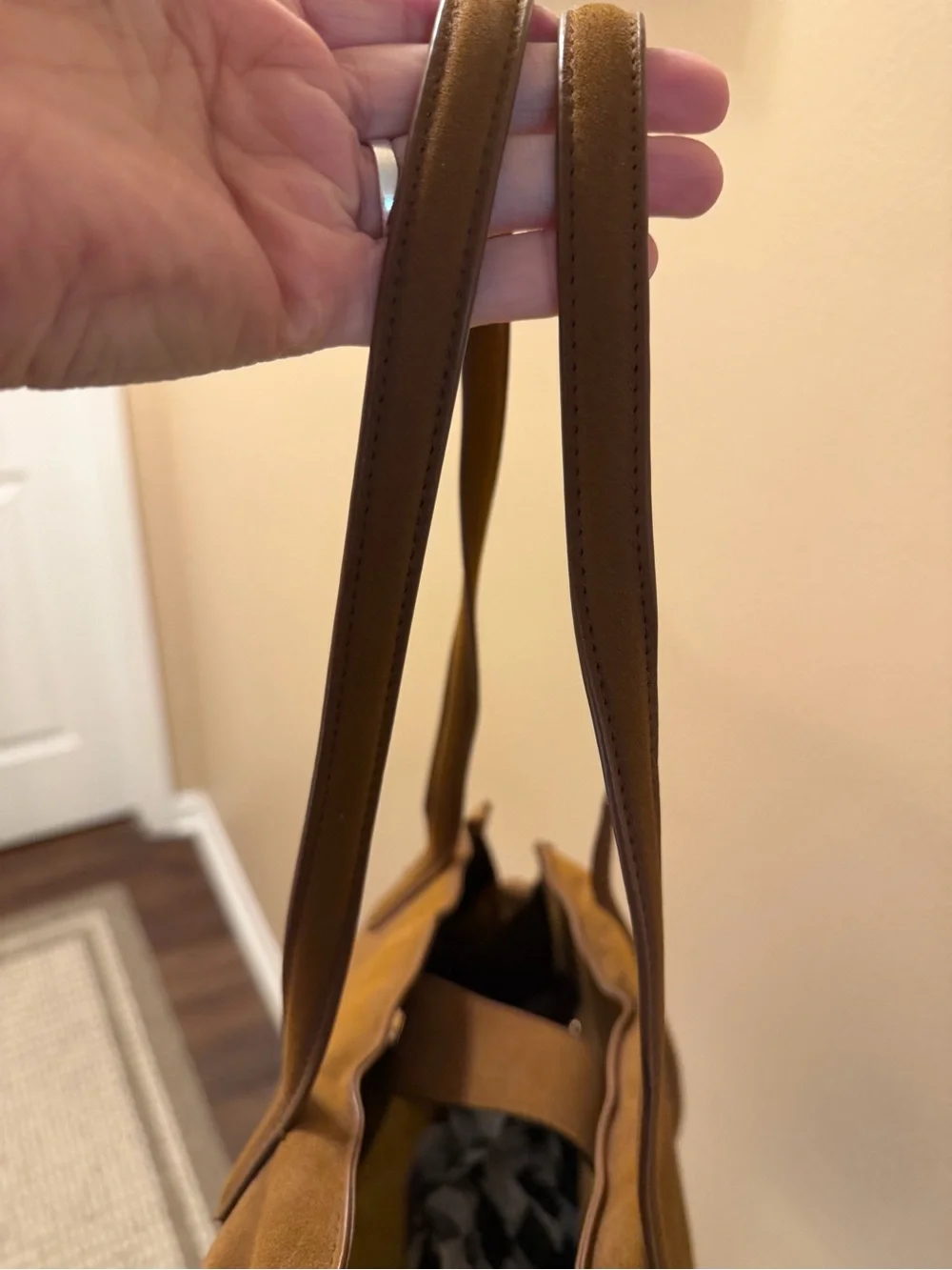 A New Day Faux Suede Tote Bag in Brown
